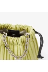 Charles Keith Pleated Covered Shoulder Bucket Bag Yellow